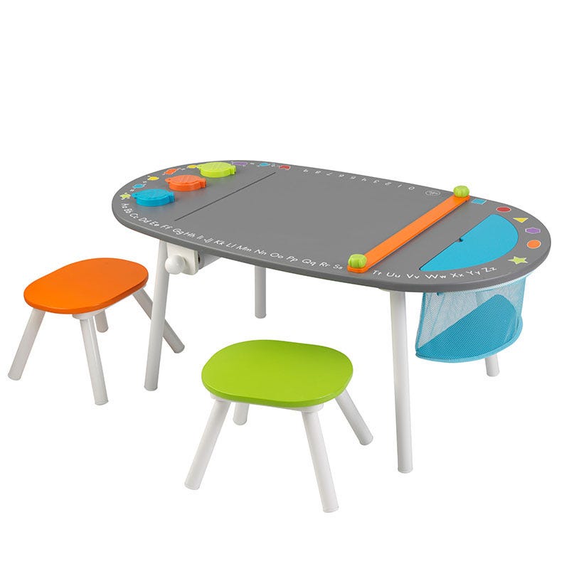 Kidkraft Chalkboard Art Table with Stools Toy Dubai (Toys MENA LLC)