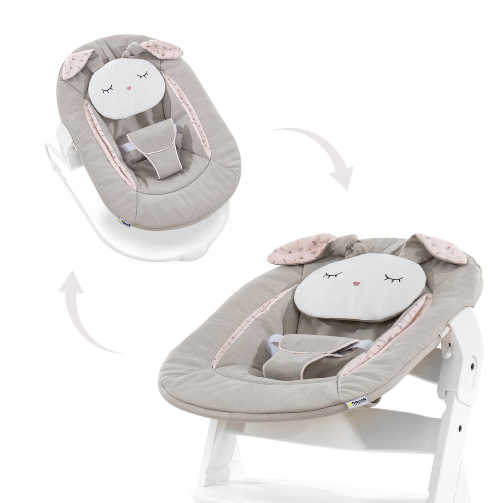 Hauck bouncers Alpha Bouncer 2 in 1 Beige Bloom Toy Dubai (Toys