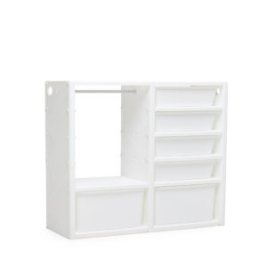 Mypick Modular Organizer 5-level (Single + Hanger – White)