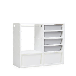 Mypick Modular Organizer 5-level (Single + Hanger – Gray/White)