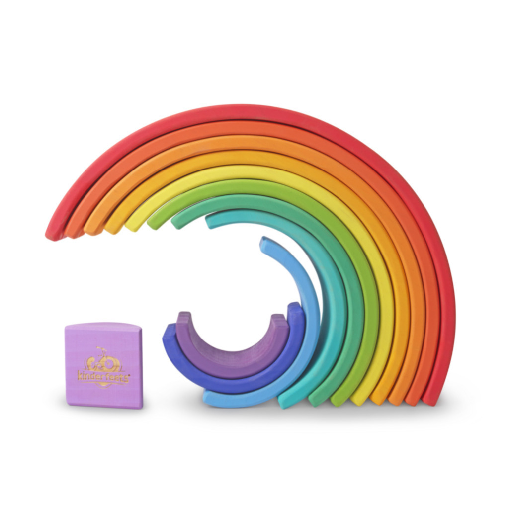 Kinderfeets Wooden Rainbow Arches Toy Dubai (Toys MENA LLC)