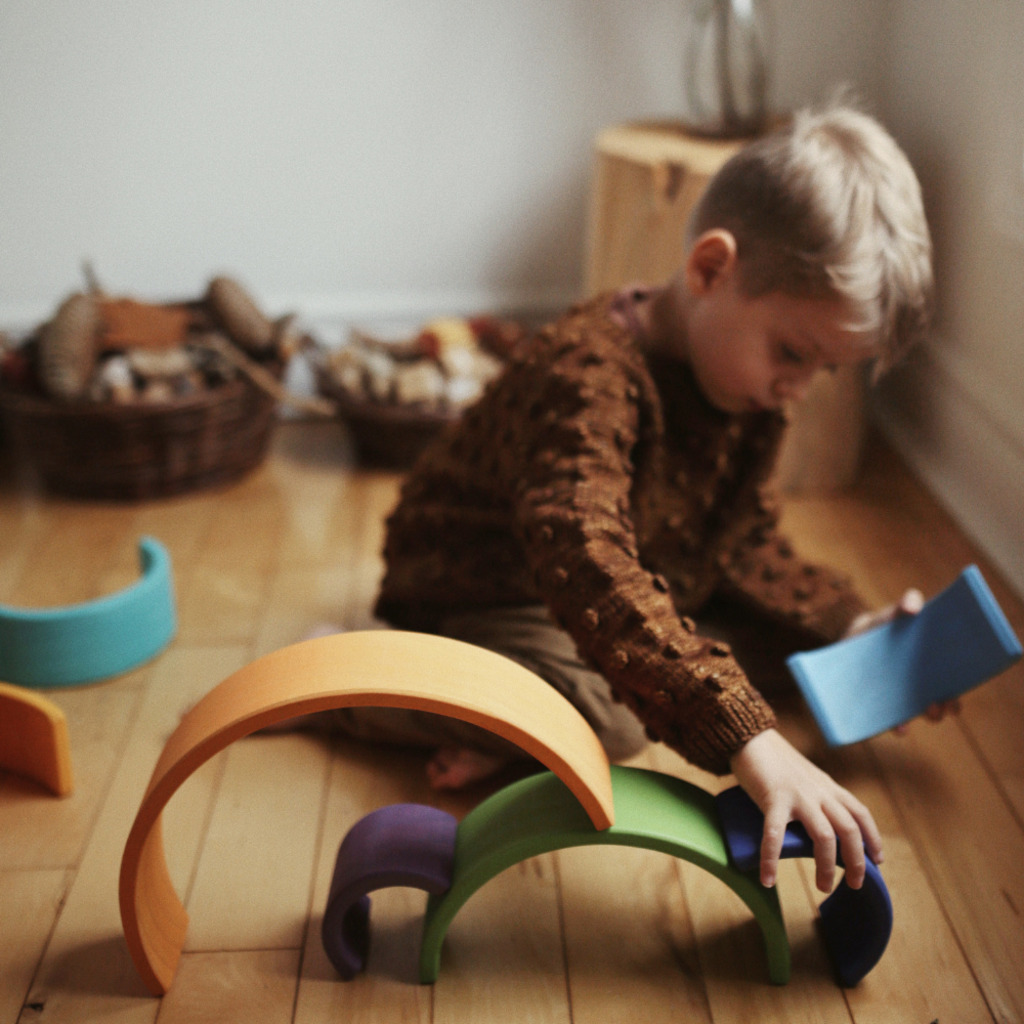 Kinderfeets Wooden Rainbow Arches Toy Dubai (Toys MENA LLC)