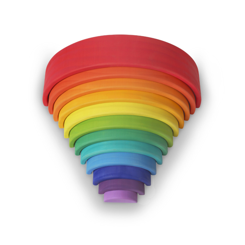 Kinderfeets Wooden Rainbow Arches Toy Dubai (Toys MENA LLC)