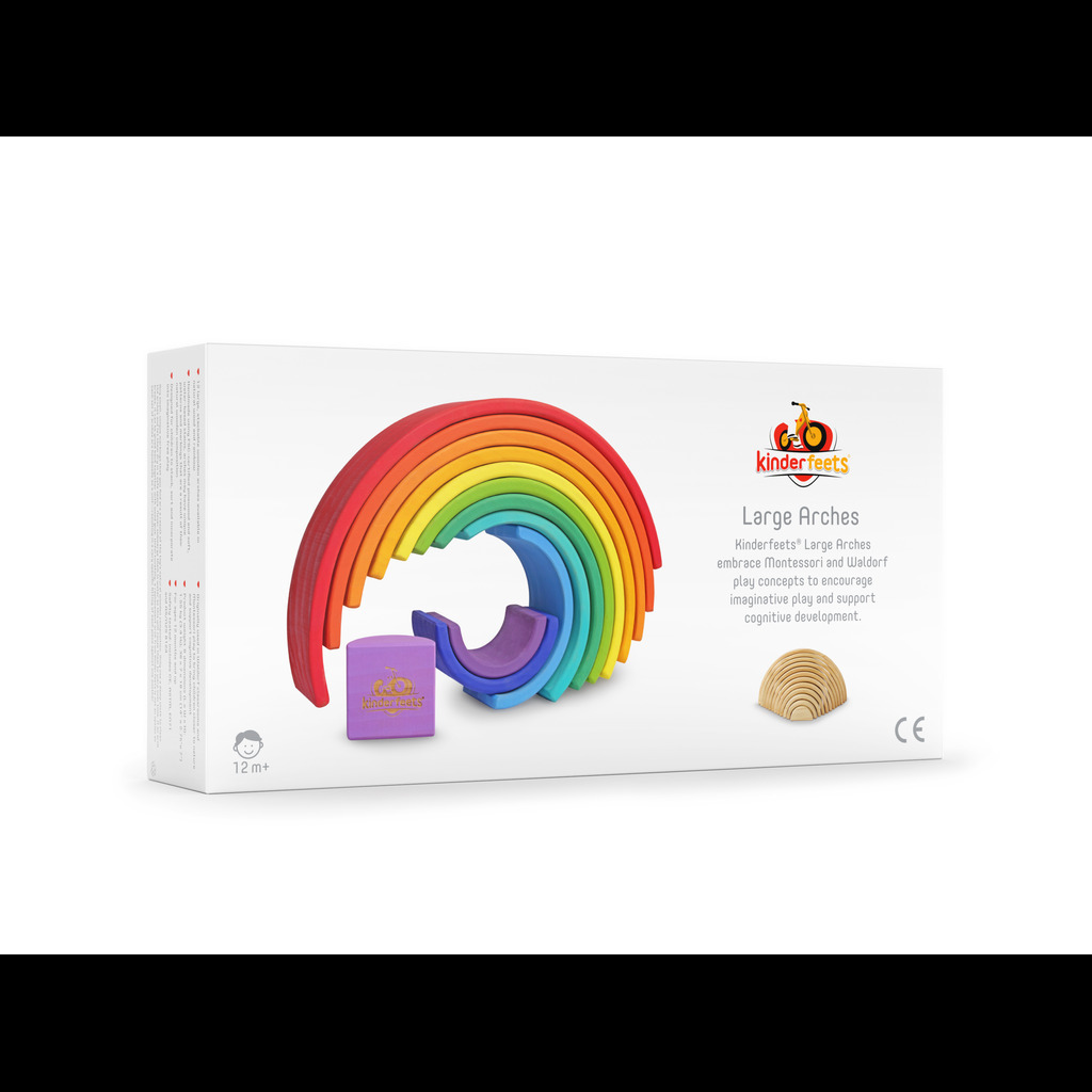 Kinderfeets Wooden Rainbow Arches Toy Dubai (Toys MENA LLC)