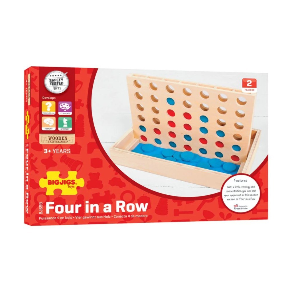 Bigjigs - Four in a Row - Toy Dubai (Toys MENA LLC)