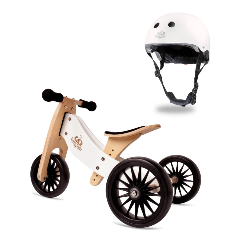 Toddler Tricycle + Helmet White Toy Dubai (Toys MENA LLC)