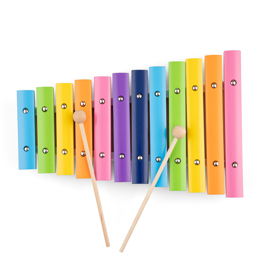 Xylophone (12 bars) Wood Multicolour Toy Dubai (Toys MENA LLC)