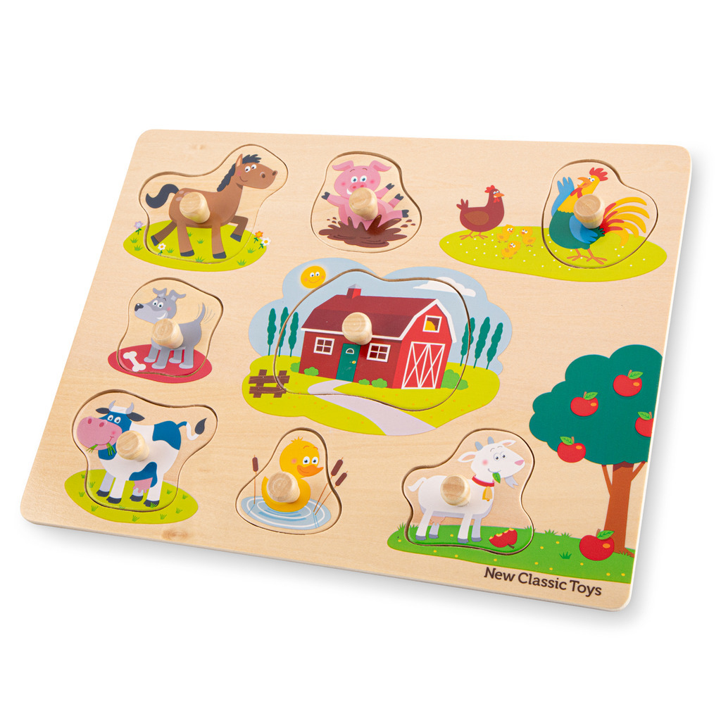 Peg Puzzle Farm 8 pieces Toy Dubai (Toys MENA LLC)