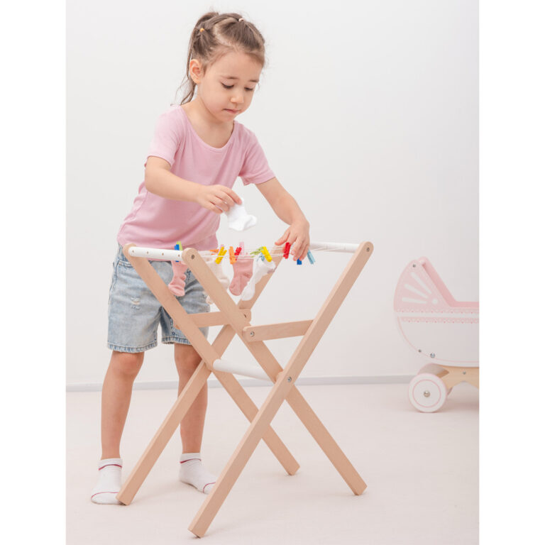 Wooden Clothes Drying Rack - Toy Dubai (Toys MENA LLC)