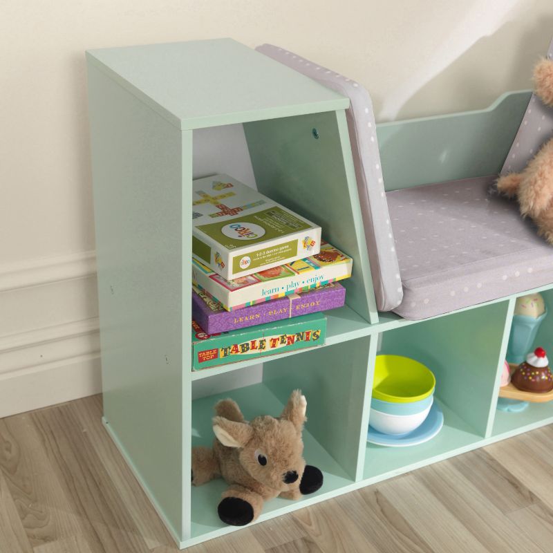 Kidkraft Bookcase with Reading Nook Mint Toy Dubai (Toys MENA LLC)