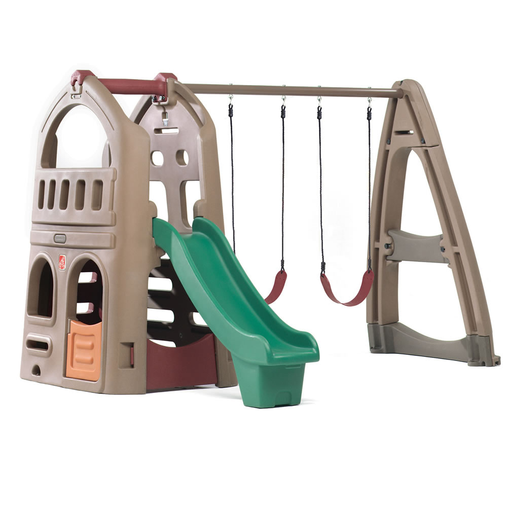 Naturally Playful Playhouse Climber & Swing Extension