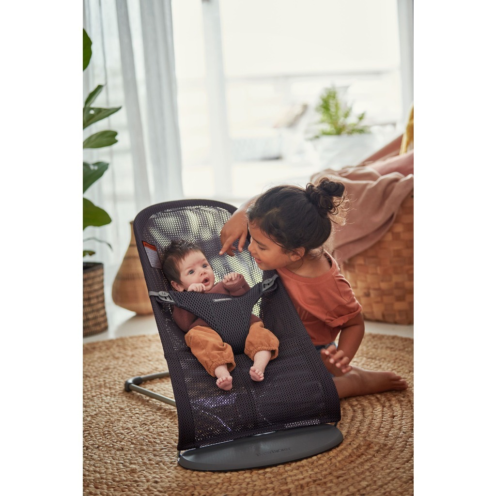 BABYBJ RN Bouncer Bliss Anthracite Mesh Toy Dubai Toys MENA LLC babybj-rn-bouncer-bliss-anthracite-mesh-toy-dubai-toys-mena-llc
