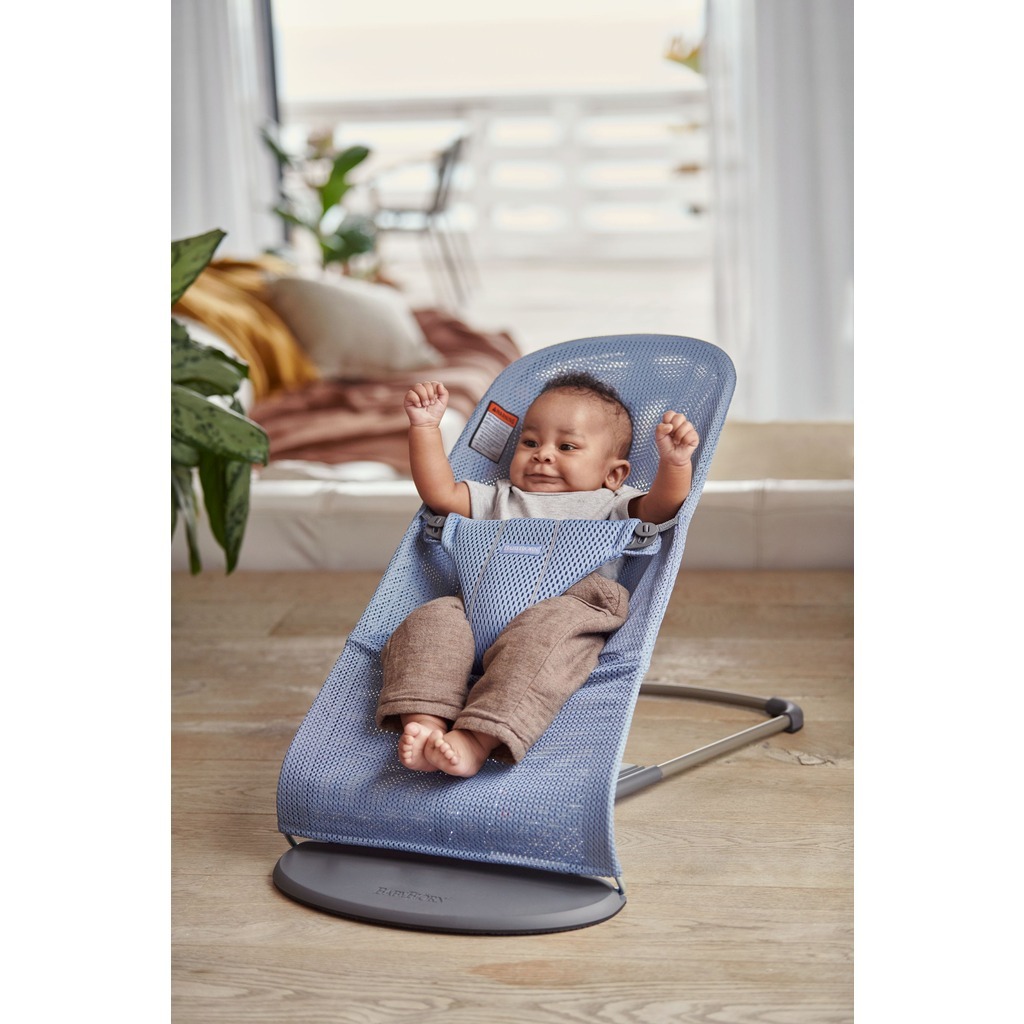 BABYBJÖRN Bouncer Bliss Slate Blue, Mesh Toy Dubai (Toys MENA LLC)