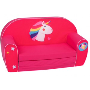 Delsit Sofa Bed- Unicorn Dimond-Dark Pink