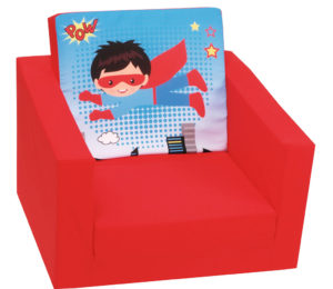 Single Sofa – Super Hero Red