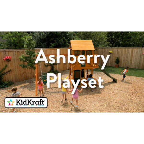 Kidkraft Ashberry Wooden Swing Set / Playset Toy Dubai (Toys MENA LLC)