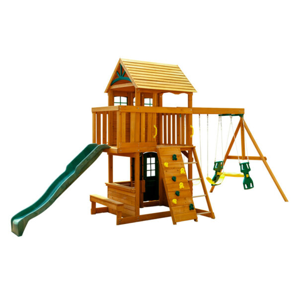 Kidkraft Ashberry Wooden Swing Set / Playset Toy Dubai (Toys MENA LLC)