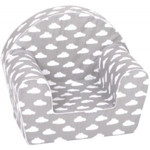 Delsit Arm Chair – Grey with White Clouds