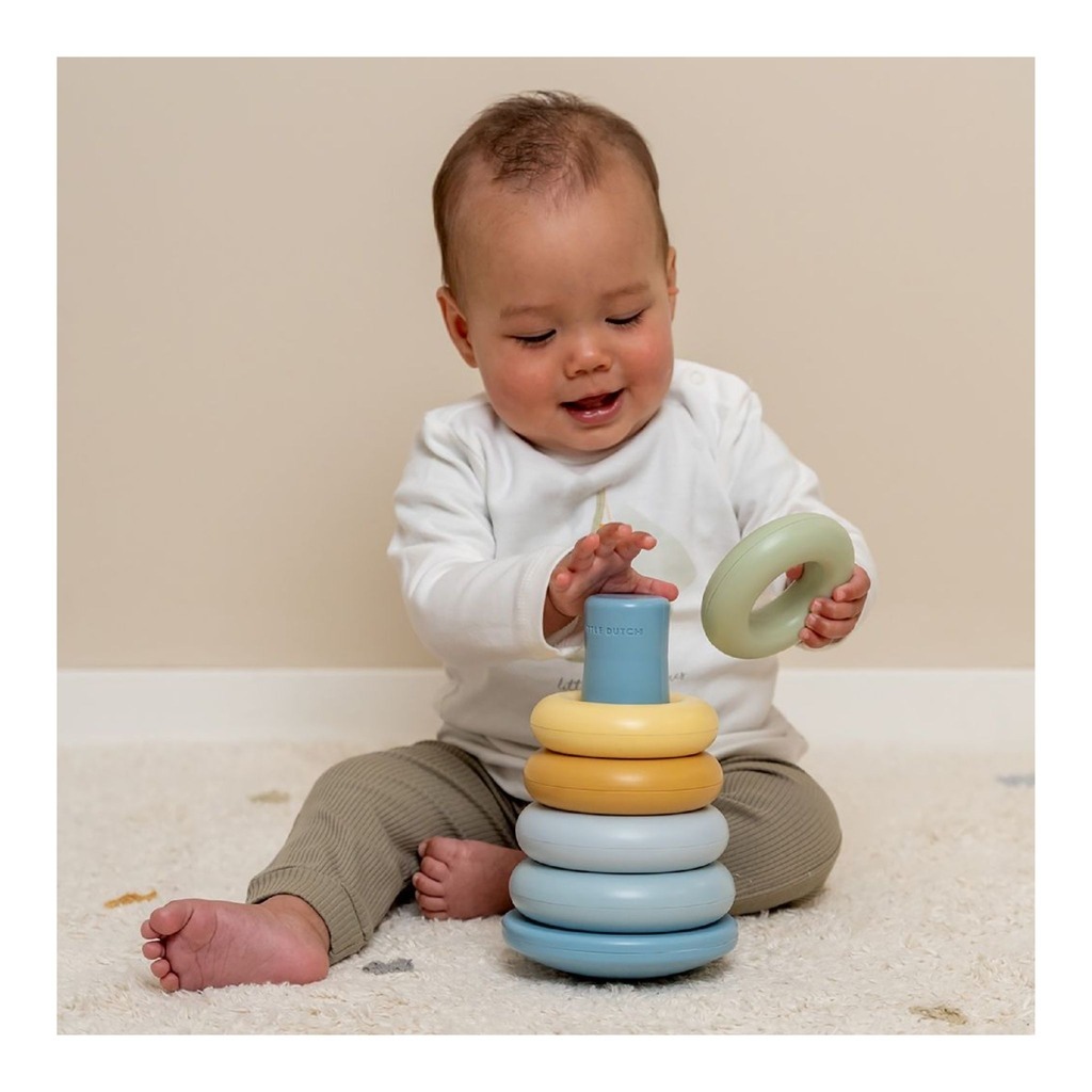 Little Dutch - Stacking Rings Blue - Toy Dubai (Toys MENA LLC)