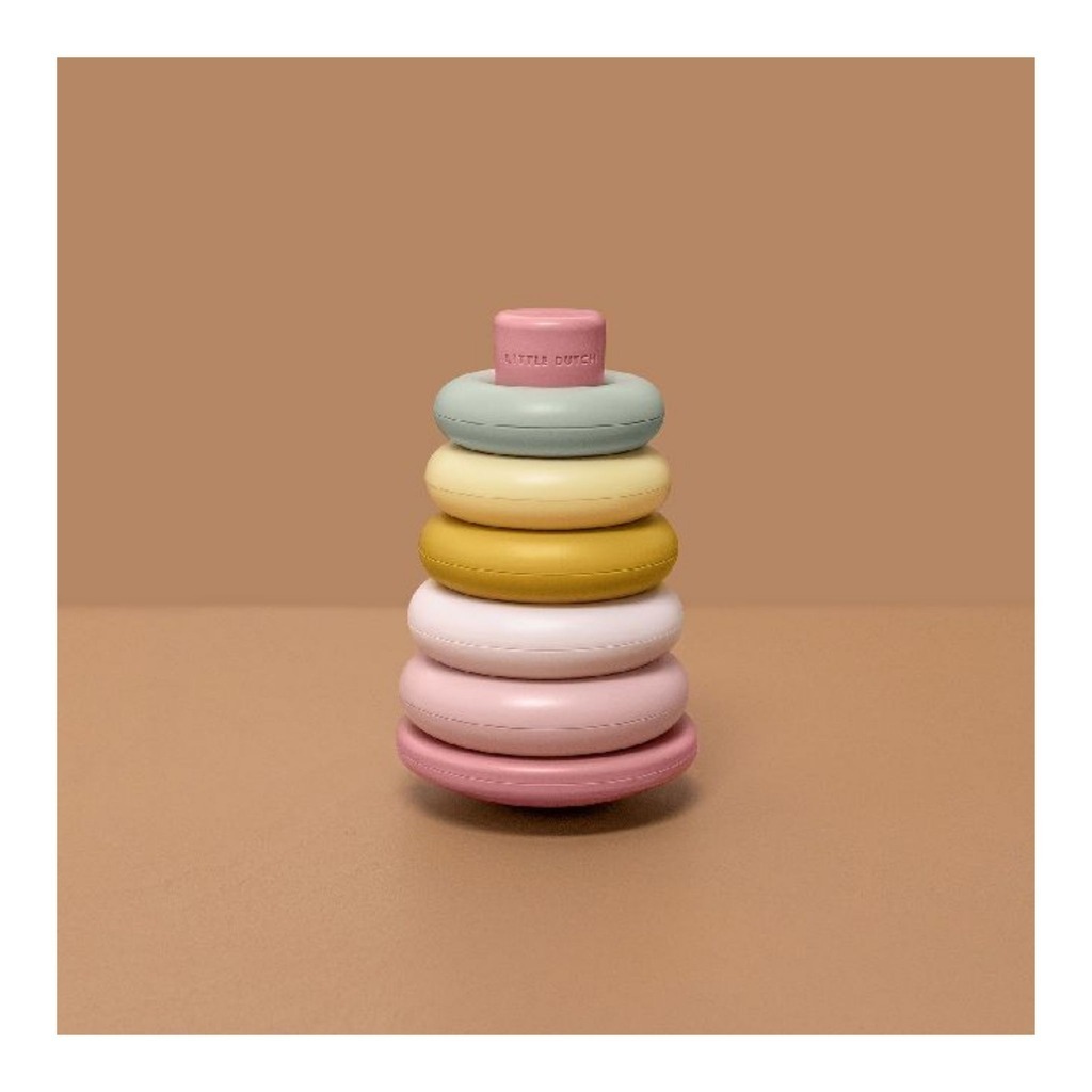 Little Dutch Stacking Rings Pink Toy Dubai (Toys MENA LLC)