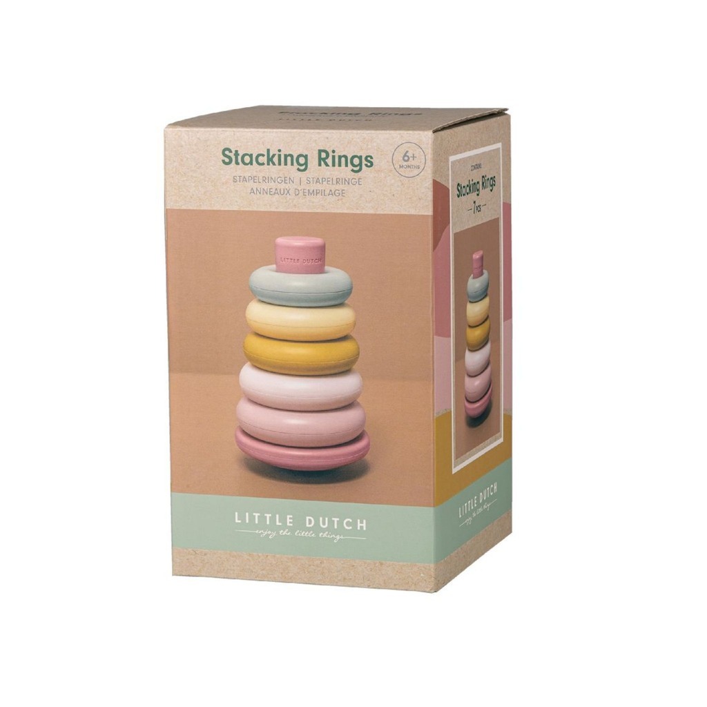 Little Dutch Stacking Rings Pink Toy Dubai (Toys MENA LLC)