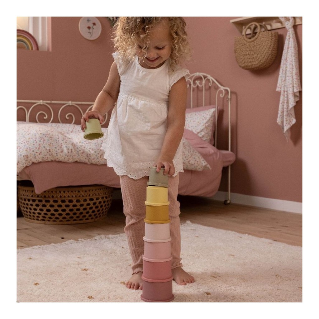 Little Dutch Stacking Cups Pink Toy Dubai (Toys MENA LLC)
