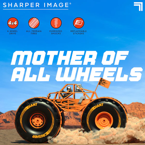 Customer Reviews For Sharper Imageu00ae 4x4 Giant Crusher Remote Control 4WD Truck, High-Speed Off-Road Monster Truck, Orange