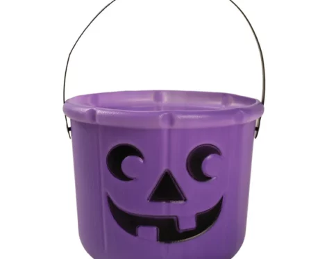 Mad Toys Spooky Halloween Purple Pumpkin Candy Bucket Trick-or-Treat Accessories