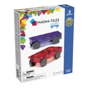 MAGNA-TILES® Cars 2 Piece Expansion Set PURPLE & RED