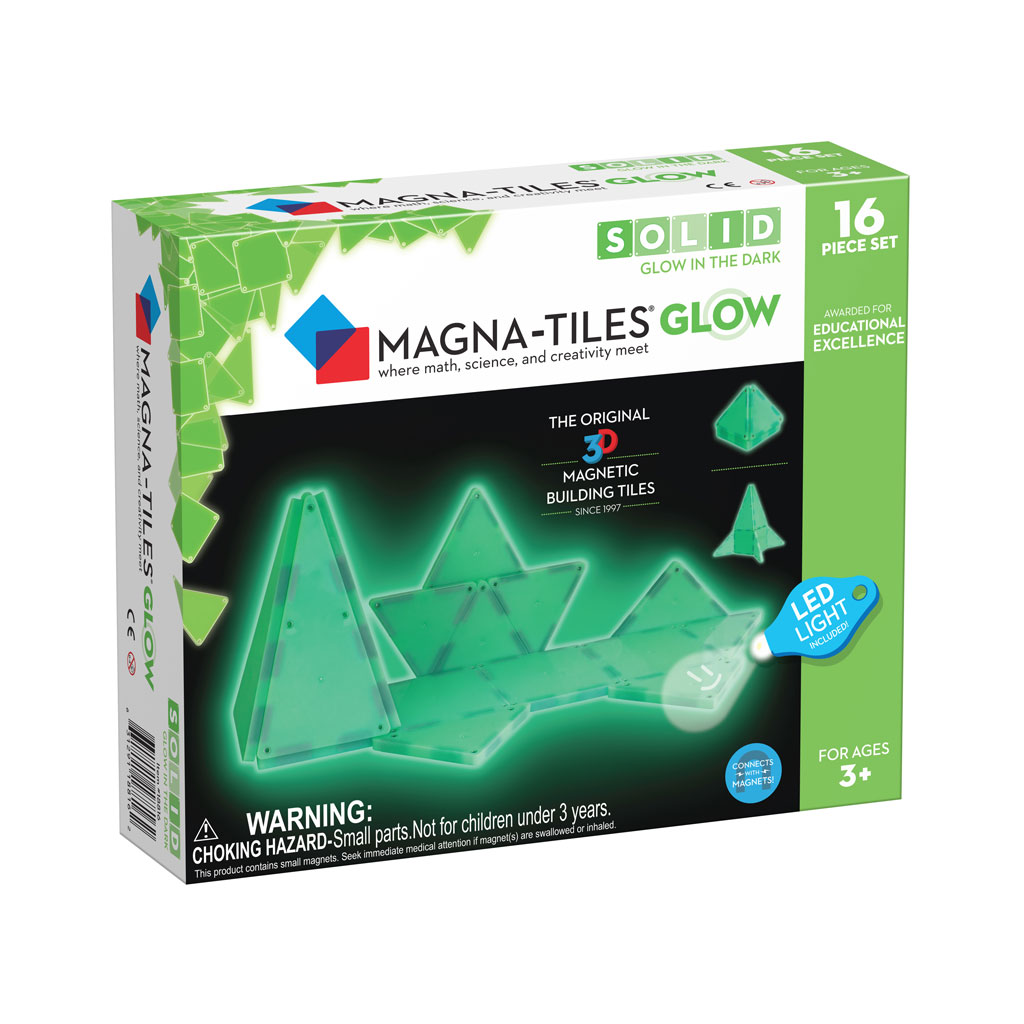 MAGNA-TILES® Glow in the Dark 16 Piece Set