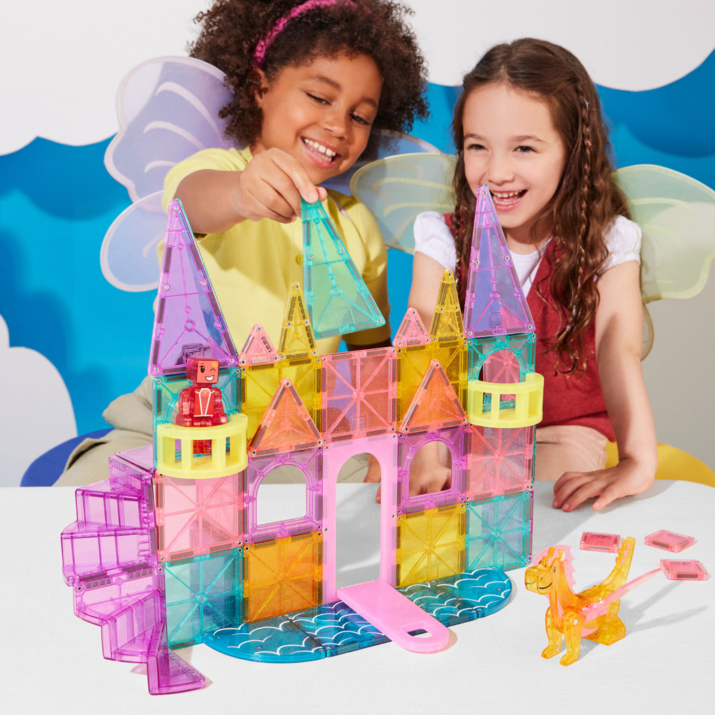 MAGNATILES® Castle DLX 48 Piece Set Toy Dubai (Toys MENA