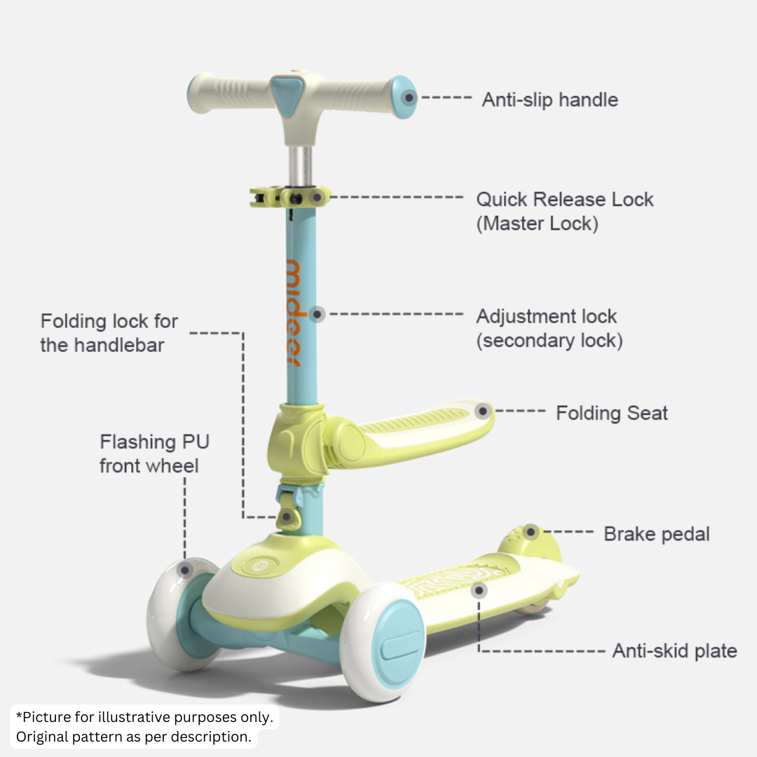 2 in 1 foldable scooter - 9