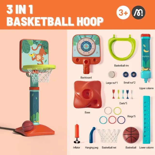 Mideer - 3-in-1 Basketball Hoop (9)