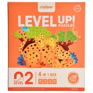 Mideer - 4-in-1 Level Up Puzzles Animals - Level 2 (1)