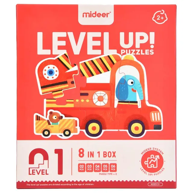 Mideer - 8-in-1 Level Up Puzzles Traffic - Level 1 (1)