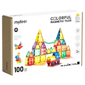 Mideer – Colorful Magnetic Tiles 100 pcs