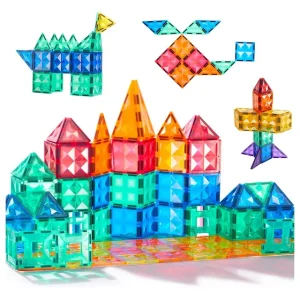 Mideer - Colourful Magnetic Tiles - 60pcs (1)