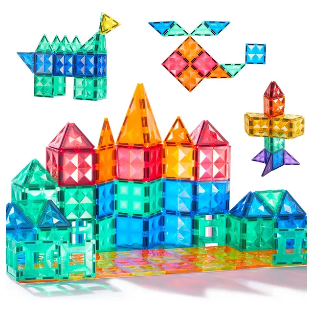 Mideer - Colourful Magnetic Tiles - 60pcs (1)