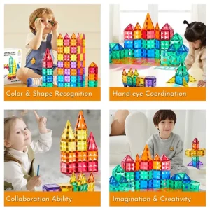 Mideer - Colourful Magnetic Tiles - 60pcs (4)