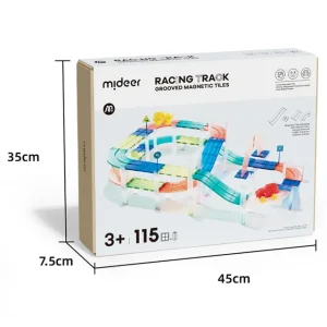 Mideer - Grooved Magnetic Tiles - Racing Track (2)