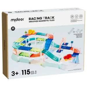 Mideer – Grooved Magnetic Tiles – Racing Track