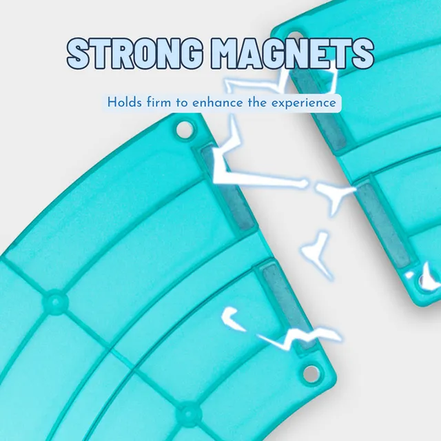 Mideer - Grooved Magnetic Tiles - Racing Track (5)