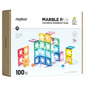 Mideer - Magnetic Tiles Marble Run Edition - 100 pcs (1)