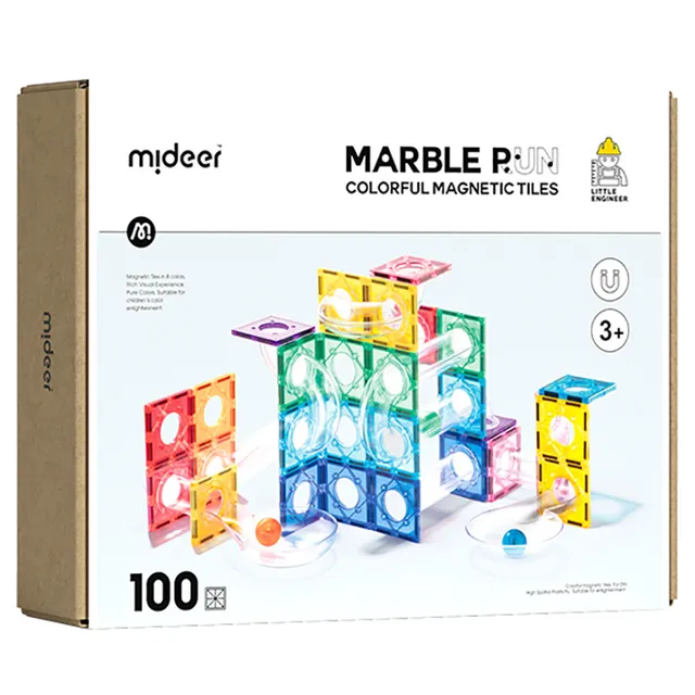 Mideer - Magnetic Tiles Marble Run Edition - 100 pcs (1)