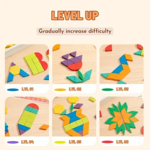 Mideer - Magnetic Wooden Geometry Blocks - 250pcs (15)