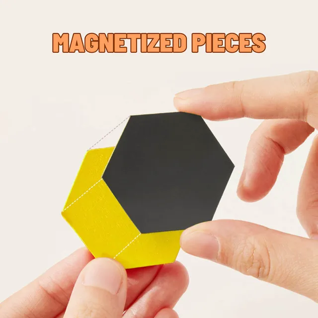 Mideer - Magnetic Wooden Geometry Blocks - 250pcs (16)