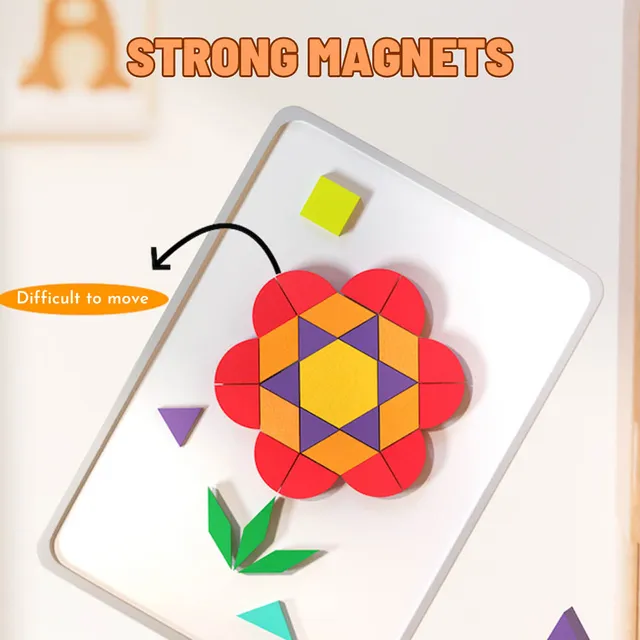 Mideer - Magnetic Wooden Geometry Blocks - 250pcs (5)