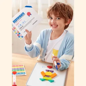 Mideer - Magnetic Wooden Geometry Blocks - 250pcs (6)