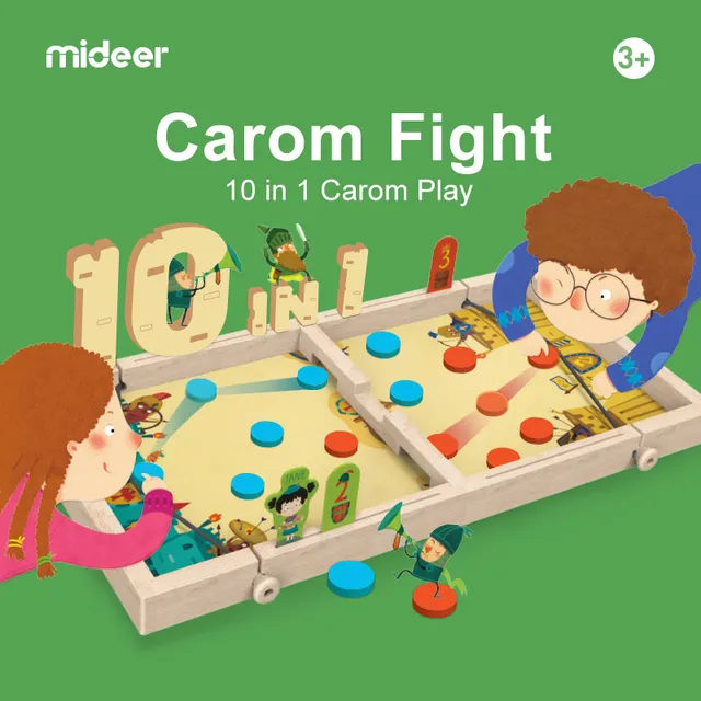 Mideer - 10-in-1 Carrom Board Game (2)