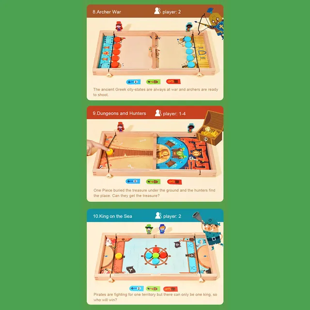 Mideer - 10-in-1 Carrom Board Game (4)